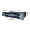 Chassi 2U Liga de Alumínio 250 Curto Placa-Mã ITX Gabinete de Servidor de Controle Industrial 7 Slots de Expansão de Meia Altura Fonte de Alimentação FLEX
