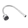 Grifo de Cocina Salida de Acero Inoxidable Codo Único Frío Codo Grande para Fregadero de Verduras Caliente y Frío Giratorio Accesorios Universales para Reparación de Tuberías