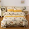 Conjunto de cama de quatro peças, 100% algodão, qualidade A, espessado e escovado para maior conforto, adequado para outono e inverno, atacado e dropshipping disponíveis do fabricante para vendas transfronteiriças