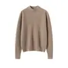 Camiseta Texturizada de Cabrito Pequeño para Bebé Suéter de Cachemir 100% Puro para Mujer Camiseta Interior Tejida Otoño e Invierno
