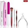 Set de Herramientas para Uñas, Lima de Uñas, Tira Pulidora, Cortacutículas de Acero Inoxidable, Empujador de Cutículas, Set de Herramientas para Quitar Uñas