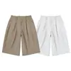 Yidao Vintage 2026 Verano Estilo Cityboy Japonés Pantalones Cortos Casuales Sueltos de Pierna Ancha para Hombre, Pantalones de Pierna Recta Sueltos de Siete Puntos
