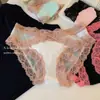 Ventas Directas de Fábrica Superventas Transfronterizos Encaje Sexy Puro Deseo Calzones de Encaje para Mujer Ligeros Corte de Lazo Calzones Coquetos