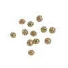 Cuentas Espaciadoras de Zirconia que Conservan el Color Chapadas en Oro de 14K, Forma de Ocho con Agujero Grande, Cuentas de Rueda, Materiales para Collares, Accesorios de Espaciadores para Joyería DIY