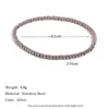 Moda Ins Europea y Americana Simple Popular Joyería de Mano Nicho Retro Acero Inoxidable Chapado en Oro de 18K Pulsera Elástica de Cuentas