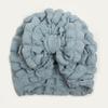 Gorro para Bebé Nuevo Europeo y Americano Tela Burbuja Liso Lazo Gorro Indio Pulóver Fontanela Gorro para Bebé