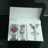 Moda Genial Conjunto de Collar con Colgante de Cruz Pulsera Reloj Caja de Regalo Traje Regalos Hermosos de Alta Gama para Hombres
