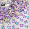 Decoraciones Mariposa para Uñas 9*10mm, Pedrería con Base Puntiaguda, Cristales para Uñas Irregulares Súper Brillantes, Decoraciones de Cristal para Uñas Usables Venta al por Mayor