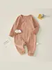 Mameluco de Bebé Primavera y Otoño Algodón Puro Recién Nacido Botón Lateral Corbata Conjunto de Mariposa 0-3 Meses Ropa de Monje Sin Costuras para Bebé