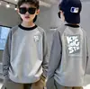 Camiseta de Pelúcia para Meninos Top Quente Infantil Estilo Novo de Inverno para Crianças Médias e Maiores Camada Base Bonito Menino Camisa de Camada Base de Manga Longa