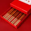 Palillos de Sándalo Rojo para Uso en Casa Estilo Chino Sin Pintar Sin Cera Una Persona Un Palillo Madera Maciza Para Diferentes Personas Palillos Familiares 2022 Estilo Nuevo