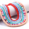 Amazon Color Caliente Hoja de Cerámica Suave Espaciador 6mm Cuentas En Caja Material DIY Cuentas Pulsera Accesorios de Joyería