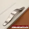 Puxador de Liga de Zinco Sólida com Acabamento Escovado, Puxador Moderno Minimalista Espessado Longo para Gaveta, Guarda-roupa, Porta de Armário 96, Venda Direta de Fábrica