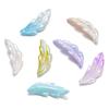 Cuentas de Plumas Teñidas de Colores Acrílicas con Agujero DIY Accesorios para el Cabello Llavero Colgante Accesorios para Cadena de Teléfono Venta al por Mayor Hecho a Mano