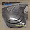 Pedra Decorativa para Piscina em Granito com Tamanhos Variáveis e Acabamentos Diversos de Superfície, Projetada de Acordo com Desenhos e Produzida Sob Demanda