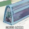 Estuche de Malla Ins Bolsa Sencilla para Lápices Transparente Doble Capa Gran Capacidad Bolsa para Papelería Bolsa de Almacenamiento para Examenes de Estudiante Venta al por Mayor