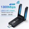 Tarjeta de red inalámbrica USB Gigabit de doble frecuencia 1300m WIN10 11 sin controlador 5.8g receptor WIFI USB