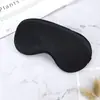 Nueva Máscara para Ojos para Dormir de Seda Imitación de Doble Cara, Máscara para Ojos de Viaje con Hebilla de Ajuste Elástico que Bloquea la Luz, Máscara para Ojos de Belleza Transpirable de Color Sólido