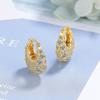 Micro Inlaid Zircon Bag Tipo Ear Buckle Internet Celebrant Distinto Requintado Super Flash Versátil High-end Brincos Brincos Versáteis para Mulheres