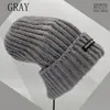 Chapéu de Tricô Unissex Outono/Inverno Circunferência da Cabeça Grande Chapéu de Lã Empilhado Simples Japonês Versátil Solto Fashionável Atmosfera Quente