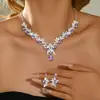Collar y pendientes con perlas de agua dulce, elegantes y retro con diseño de explosiones europeas y americanas, combina con todo, cadena de clavícula para mujer.