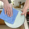 Paños de cocina desechables coloridos, muy absorbentes, no propensos a la absorción de grasa, fáciles de limpiar, higiénicos, aptos para uso tanto húmedo como seco, multifuncionales