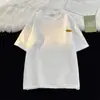 Camisa de Marca de Moda para Hombre Verano Calle Frita Holgada Waffle Manga Corta Estilo Hong Kong t Camiseta de Liquidación Media Manga Champú Guapo Cinco Puntos