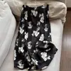 Falda Floral de Seda de Morera 2026 Nueva con Cintura Elástica, Falda Larga Adelgazante al por Mayor H01Gq529507