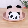 Sombrero de paja trenzada nuevo para primavera y verano, forma de dibujos animados de panda viajero para hombres y mujeres, sombrero de atracciones turísticas coreanas, venta al por mayor