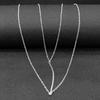 Collar de cuentas de metal simple con cadena corporal de cuentas pequeñas para mujer, moda de verano y otoño, joyería transfronteriza europea y americana