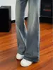 Jeans Flare Cintura Baixa Retrô para Mulheres 2026 Outono Novo Estilo Design Solto Senso de Estilo Garota Picante Calças Comprimento Total Tendência