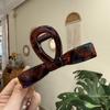 Pinza para el pelo estilo coreano, nueva llegada, pinza grande para la cola de ponda de gran altura, pinza para el pelo sencilla, pinza para el pelo con hebilla de lazo de alta gama para mujer.