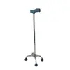 Muletas para Personas Mayores, Bastones de Cuatro Patas, Muletas Telescópicas Antideslizantes de Aleación de Aluminio Ligeras y Multifuncionales para Personas Mayores