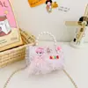 Bolso de Mano con Perlas Estilo Princesa para Niñas Bolso de Hombro Dulce con Lazo de Encaje Estilo Chanel Bolso Cruzado con Cadena Bolso Infantil