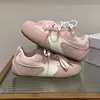 Zapatos de Entrenamiento Alemanes Atmosféricos para Mujer, Cuero Genuino, Estilo Nuevo de Primavera, Realce Interior, Suela Suave, Puntera Mango, Zapatos Deportivos Casuales Feos y Lindos