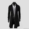 Explosiones de comercio exterior abrigo de lana para hombre de doble botonadura extendido simple lujo M-XXXL suministro a largo plazo
