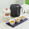 Conjunto de Chá Moderno e Simples de Uma Panela e Três Xícaras para Exterior Conjunto de Chá Portátil para Viagem Armazenamento Presente Corporativo Conjunto Rápido de Xícaras de Chá