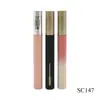 Material de Embalagem para Tubo de Gloss Labial Cosmético de Produção de Fábrica Tubo de Máscara Moldado por Injeção Redondo de 2,5 ml Cabeça de Escova Trocável