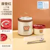 Lonchera Tazón Aislado Multicapa Apto para Microondas Portátil de Gran Capacidad con Cubeta para Arroz para Oficinistas Lonchera Regalo
