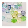 Cristal Millennium Rosa 10mm K9 Octogonal Fundo Pontiagudo Strass Super Brilhante Vidro Strass Decorações para Unhas Atacado