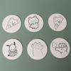 Pintura de Textura de Espuma DIY para Crianças 3D Squishy Polpa de Madeira Algodão Marcador Criativo Pintura a Aquarela Esponja de Impressão Atacado