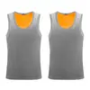 Colete Térmico Masculino de Veludo Dupla Face para o Inverno com Acolchoamento de Veludo, Roupa Íntima de Base Próxima ao Corpo, Colete Masculino com Gola Redonda, Peça Dupla