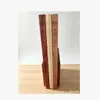 Juego de Tablas de Cortar de Madera de Acacia, Juego de Tres Tablas de Cortar con Forma de Libro con Base, para Uso en Cocina Casera, Doble Cara