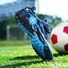 Zapatos de fútbol para niños de primavera y otoño, uñas rotas y velcro, para niños con uñas largas de entrenamiento, niños pequeños y medianos, niñas, zapatillas de competición de uñas cortas