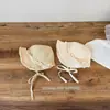 2026 Nuevo Estilo Estilo Princesa Dulce de Bebé Encaje Verano Delgado Protección Solar Sombrero de Playa para Bebés Niñas