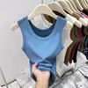 Camisole Esportiva Dopamina Estilo Europeu para Mulheres, Adequada para Primavera e Verão, Pode Ser Usada como Peça Externa ou Camada Base, Esconde os Seios Laterais, Design Canelado, Costas Bonitas