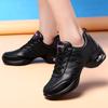 Amo Dançar Sapatos de Dança de Couro Sapatos de Dança Quadrada Femininos Novo Estilo Sapatos de Dança Jazz Solado Macio Sapatos de Dança Moderna tamanho grande