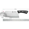 Cuchillo de Cocina de Acero Inoxidable con Mango tipo Madera para Uso Doméstico, Cuchillo de Cocina Multiusos para Cortar Verduras y Rebanar, Cuchillo de Chef Afilado Asakh-No.947