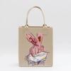 Bolsa de Fieltro Personalizada, Bolsa Tote con Impresión por Transferencia de Calor, Bolso Tote de Moda, Bolsa de Almacenamiento de Dibujos Animados de Gran Capacidad, Souvenir