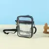 Bolsa Transparente Cosmética Transfronteriza, Neceser Personalizado, Bolso Cruzado de Almacenamiento de Gran Capacidad de PVC, Bolsa de Gel Anti-Caídas